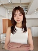 大人ガーリー/似合わせカット/ミディアムレイヤーカット/富山