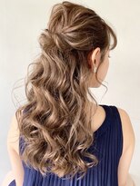 アグノス 青山(Agnos)&nbsp;着物冬編み込みパーティーヘアセットヘアアレンジ#03ag0223