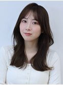 20代30代◎冬の暗めカラー×くびれレイヤーカットで小顔美人