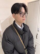タヒエメンズ 谷町(tahie Men’s)&nbsp;刈り上げセンターパート  谷町 松屋町