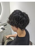 [飯田橋/メンズパーマ]マッシュ ツイストスパイラルメンズカット