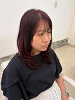 ヘアーアンドエステ ハラダ 滝ノ水店(Hair&Esthe Harada) カシスブラウン/顔まわりレイヤー