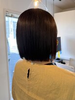 クララジャパン ナベシマ(CLALA JAPAN Nabeshima)&nbsp;縮毛矯正　質感ストレート　髪質改善カラー　顔まわり　ブリーチ