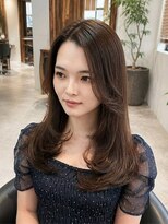 ヘアリゾート粋 トゥジュ 池袋東口店(tujuh) 透明感ブラウンアッシュ/レイヤーカット/カール