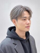 ウールトウキョウ 渋谷(wool TOKYO)&nbsp;フェザーショート×ホワイトグレー/メンズセンターパート