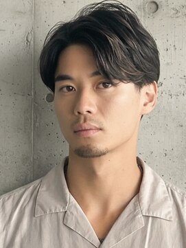 NYNY MEN 桂店【メンズサロン/メンズカット/メンズパーマ】【11/1OPEN(予定)】 センターパート×ニュアンスパーマ×フェザーパーマ
