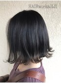 ナチュラルハイライト × ブルーグレーカラー