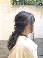 ○○編む、ヘアアレンジ○○