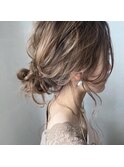 【天王寺 あべの】ベージュヘアアレンジ