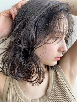 ミラバイグリーン(Mira by green) 大人ボブ×無造作パーマ【アッシュブラウン】 02