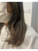韓国風レイヤー+バレイヤージュ