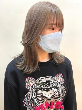 マジコ 下北沢本店(Magico) ダブルカラーミルクティーベージュケアブリーチハイトーンウルフ