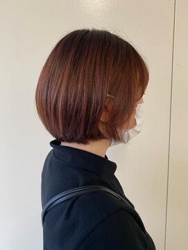 カシェ リタ ヘアー(CACHE'&RITA HAIR) ショートボブ◯オレンジブラウン