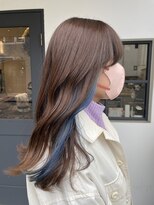 アルベロ(ALBERO) インナーカラー×ブルー