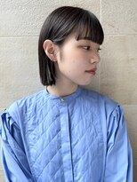 ボブ/ロブ/切りっぱなし/前髪/顔周りカット/銀座一丁目