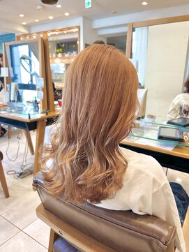 ディレクト 新宿(Direct) 前髪/マチルダボブ/オレンジベージュ/アプリコット/新宿3