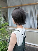 メルク(merc.)&nbsp;黒髪ボブ/切りっぱなしボブ/丸みシルエット/くびれカット/透明感