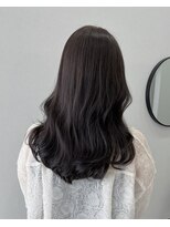 ソヨン 栄店(SOYON) 黒髪/グレーベージュ/レイヤーロング/前髪パーマ/髪質改善