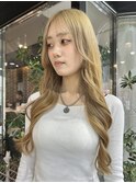 初ブリーチでブロンドカラー♪【唐木彩華】