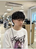 ツイストスパイラル/メンズパーマ/メンズショート/ピンパーマ