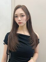 ジーナ 天王寺(Zina)&nbsp;髪質改善＊ロングレイヤーアッシュブラウン＊美髪【Zina天王寺】