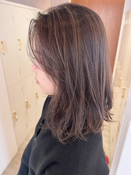 サラビューティーサイト 志免店(SARA Beauty Sight) 【志免】ハイライトベージュカラー/セミロング☆山之内