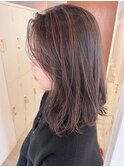 【志免】ハイライトベージュカラー/セミロング☆山之内