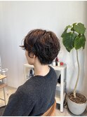 マッシュショートパーマ