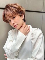 ニューヨークニューヨーク イオンスタイル東淀川店(NYNY)&nbsp;パーマ風ショート×オレンジヘア