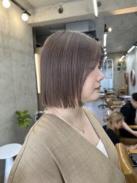 ソルトウォーター(SALT WATER) ラベンダーグレージュ　ボブ