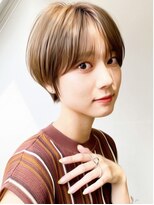 バイユアオウンフラワーズコロンカバ(buy your own flowers : kava)&nbsp;透明感韓国風マッシュショートアッシュミルクティーベージュ