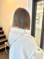 イマ 名駅店(ima)&nbsp;切りっぱなしボブ/ベージュ/ミルクティー