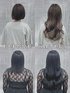 リップ 大阪本店(LIP) 【レミー100%最高級人毛/ロング】シールエクステ80枚