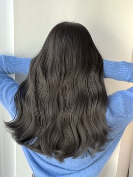 アマトウキョウ アユンチェ(AMA TOKYO×AYUNCHE) ブリーチなし　グレージュ　韓国巻き　透明感カラー