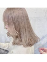 ミル 心斎橋(MIL)&nbsp;ホワイトベージュ/心斎橋/ハイトーン/ブリーチ/ミルクティー