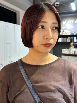 シェノン 心斎橋(CHAINON) ボブ/ミニボブ/切りっぱなしボブ/ワンレン/ボルドー