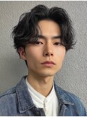 men's/メンズカット/刈り上げセンターパート/ニュアンスパーマ