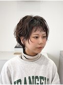 オン眉ショートパーマ【suiw】昭和町/天王寺/阿倍野