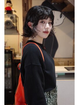 ホビー(HOBBY) 大きめなカール感のボブパーマ