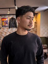 グラッドマンズカットクラブ 立川(GLADMAN'S CUT CLUB) ビジネスショート七三分けテーパーフェード立川メンズ
