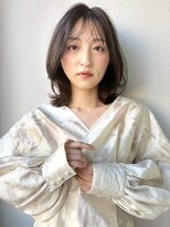 カバーヘア ブリス 上尾西口店(COVER HAIR bliss) 暗髪×透明感◎くびれボブ/アッシュグレー/地毛風カラーp上尾