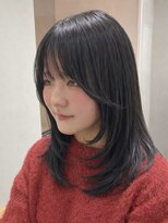 hyon myon/RISEbyREVO 綾瀬店【ヒョンミョン】&nbsp;ハッシュカット/デザインカラー/グレージュ[綾瀬駅/韓国ヘア]