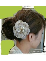 小さな美容室 ハナ(hana)&nbsp;落ち着きの中にも上品さを。上品アップスタイル☆