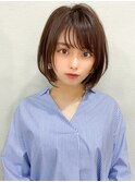 LallYou 錦糸町 韓国レイヤーカットミルクティーブラウン