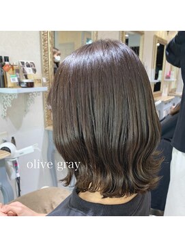 ラ ブランシュ 大宮(La Blanche) オリーブ透明感カラー/大宮美容室/韓国ヘア/髪質改善