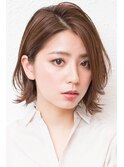 【西宮初♪ボブ専門店】ナチュラルストレート/ 寒色系カラー