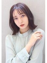 ラエティス(Laetus)&nbsp;韓国くびれミディ/春カラー/ラベンダーカラー/前髪/髪質改善