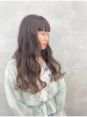 重ためワイドバング×バイオレットアッシュ