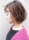 【morio札幌】2021年札幌髪型 大人かわいいパーマボブ