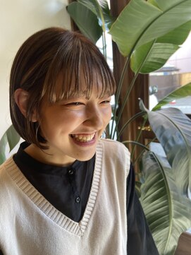 ダブル(W) face flaming  bob